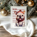 Christmas French Bulldog Letter to Santa Kit inc Personalised Forever Print - Larosier Prints