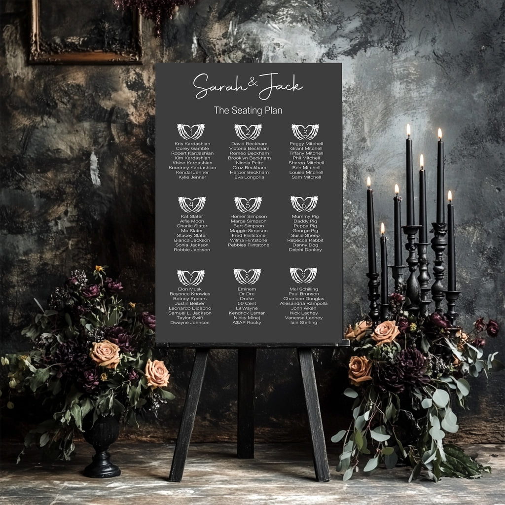 Gothic Till Death Do Us Part Complete Wedding Signage Bundle