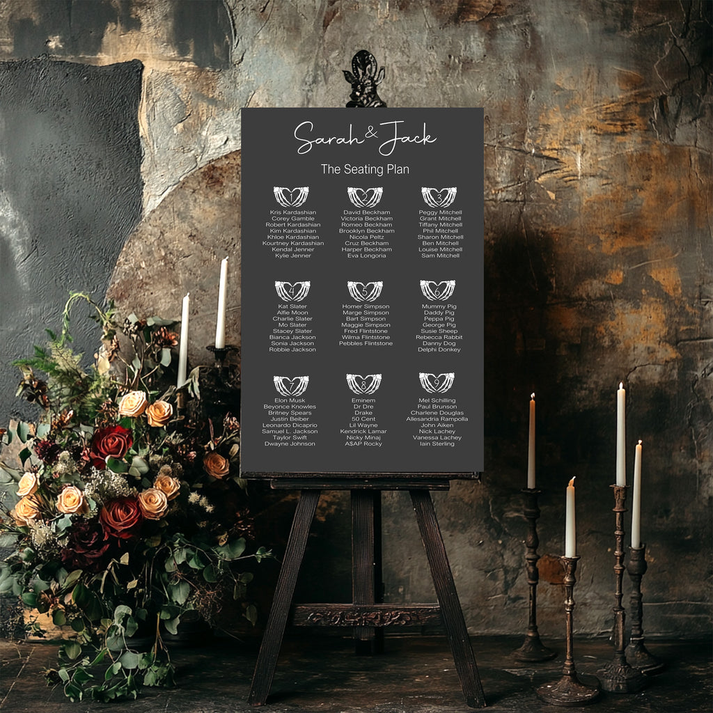 Gothic Till Death Do Us Part Complete Wedding Signage Bundle