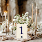 Celestial Swan wedding table numbers