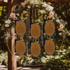 Moody Floral Wedding Individual Table Plan Party Sign