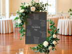 Minimalist Noir Table Plan Wedding Party Sign - Larosier Prints