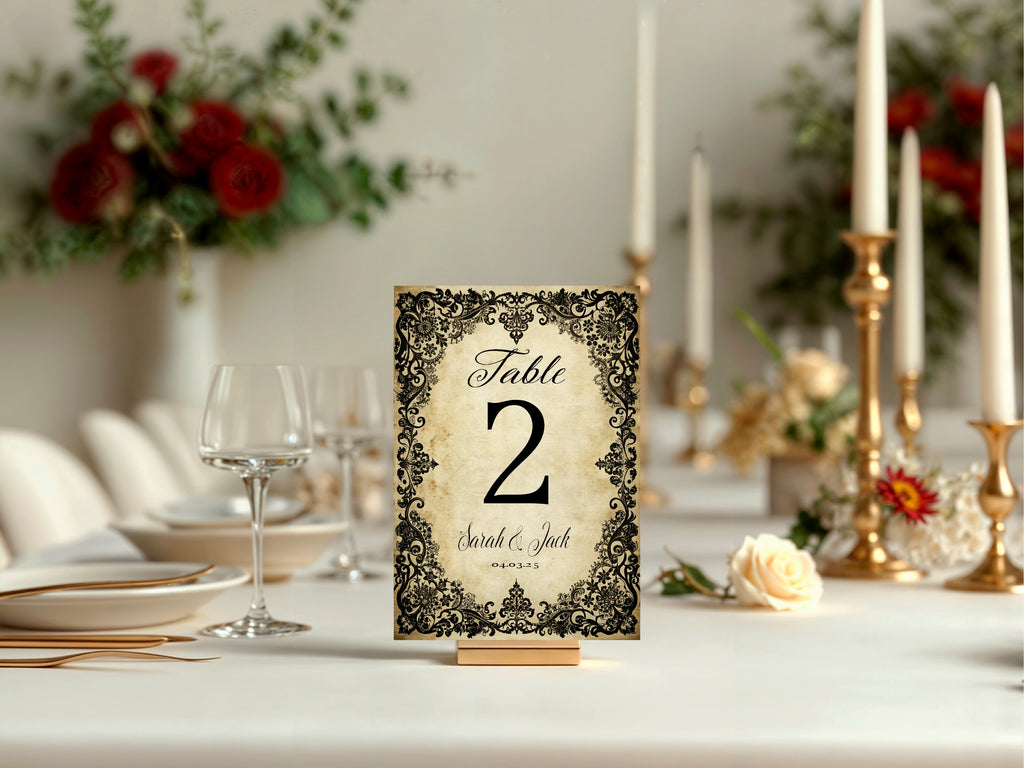 Black Lace Essentials Wedding Signage Bundle