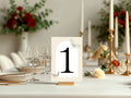 Dark Romance Vintage Moth Wedding Table Names & Numbers | Set of 10 | 3. Table number