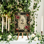 Gothic Floral Wedding Seating Plan | Personalised