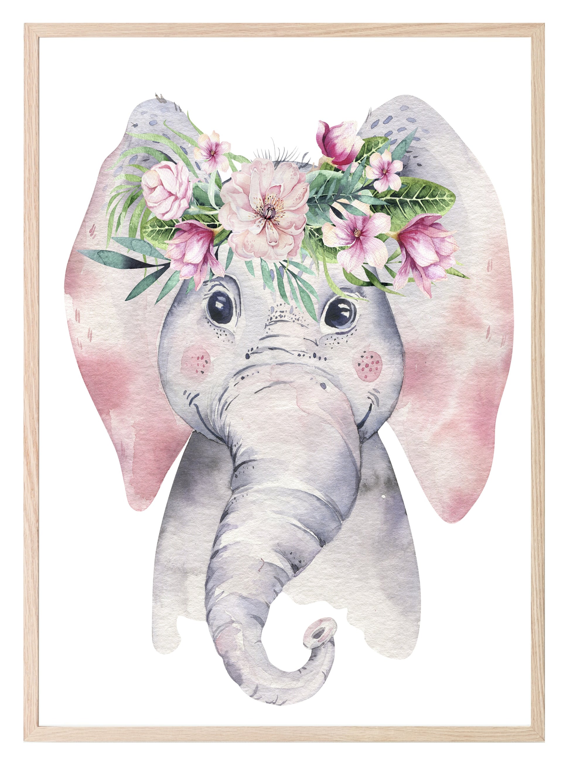 Collection Of Emmie The Elephant Prints | Kids Animal Wall Art