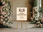 The Lovers Tarot Personalised Engagement Welcome Sign | Beige, White or Charcoal