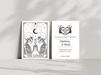 The Lovers Tarot Personalised Engagement Party Invitations | Beige, White or Charcoal
