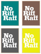No Riff Raff Print | Fun Hallway Wall Art | Customisable - Larosier Prints
