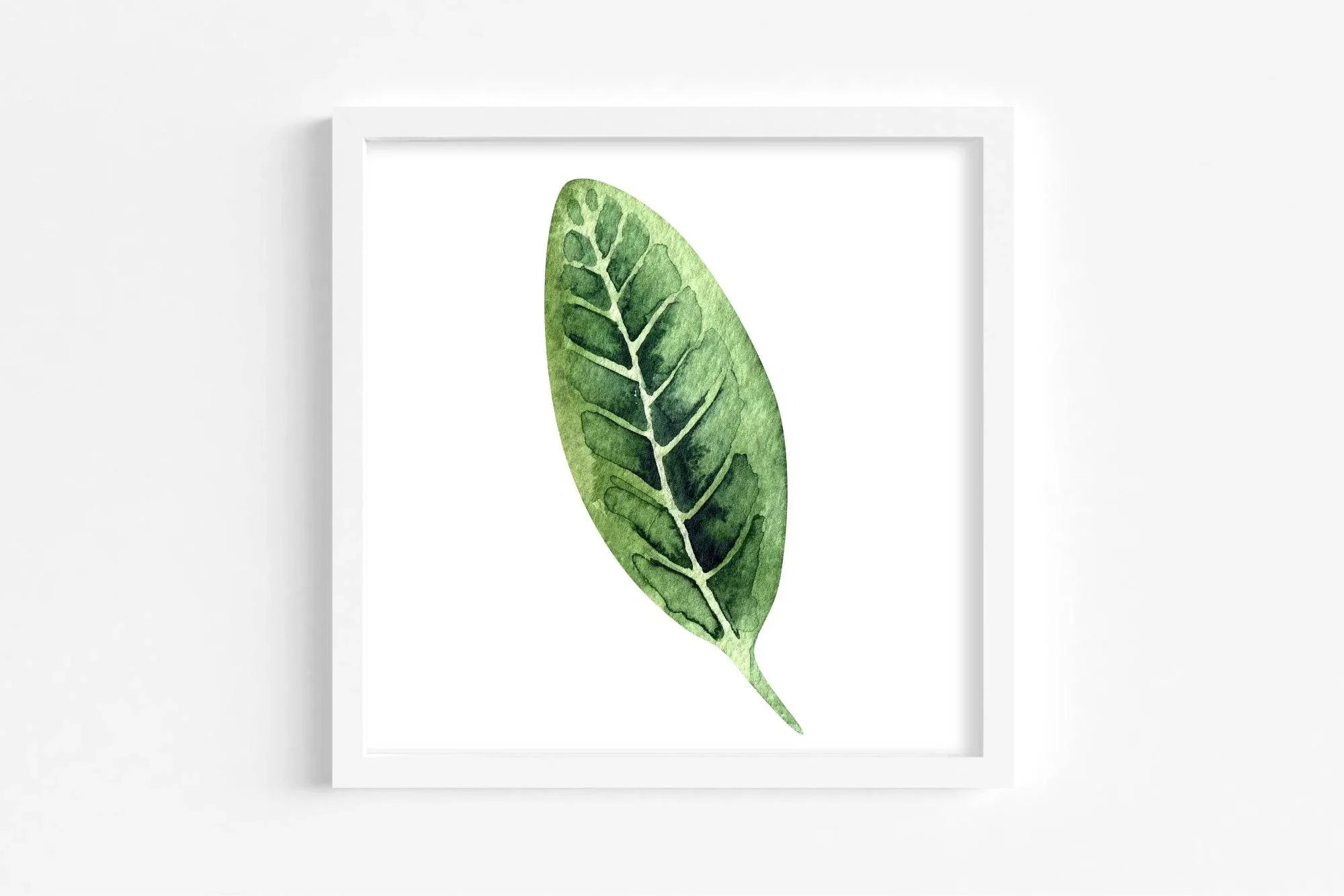 Botanical Leaf Print | Collection Of Watercolour Leaves Wall Art - Larosier Prints