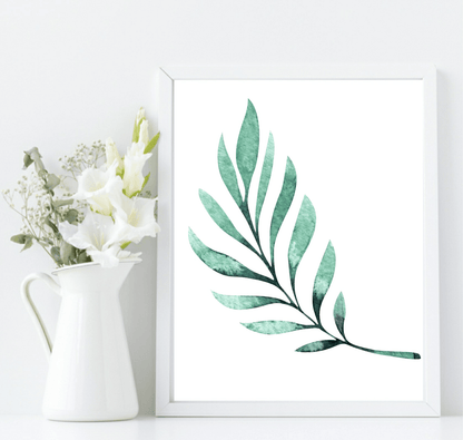 Botanical Leaf Print | Collection Of Watercolour Leaves Wall Art