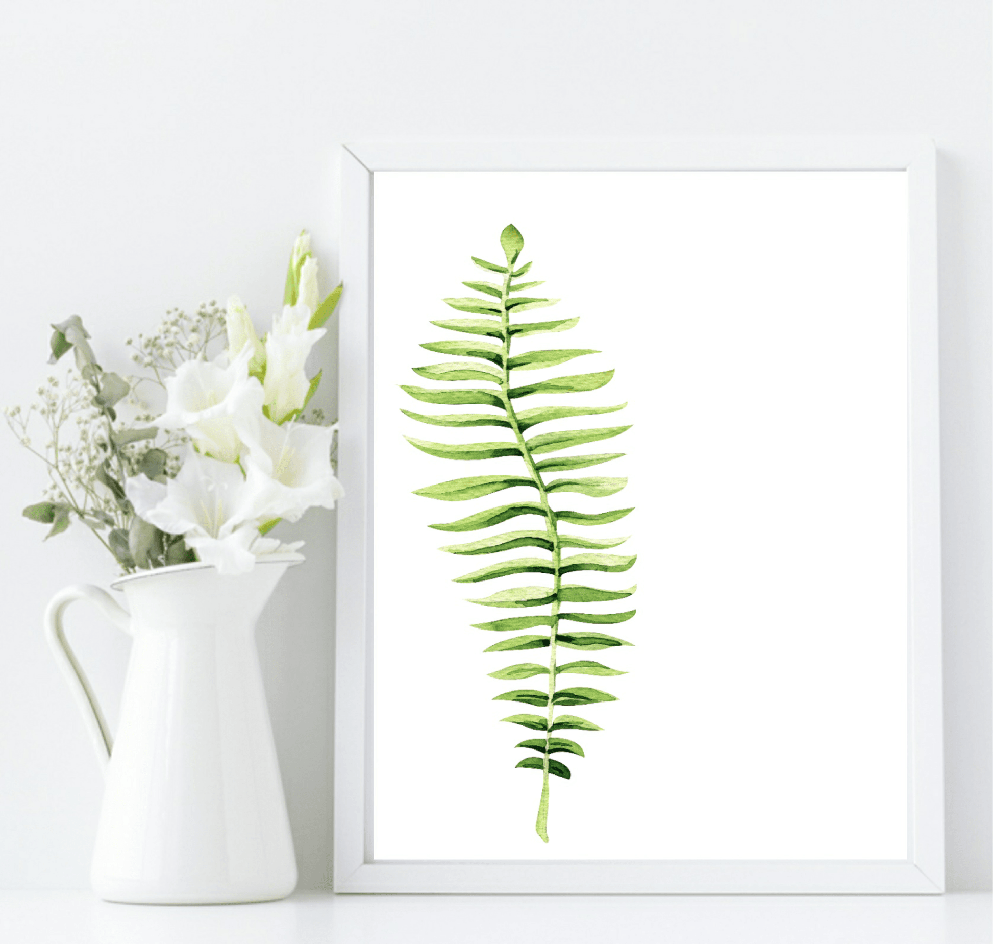 Botanical Leaf Print | Collection Of Watercolour Leaves Wall Art