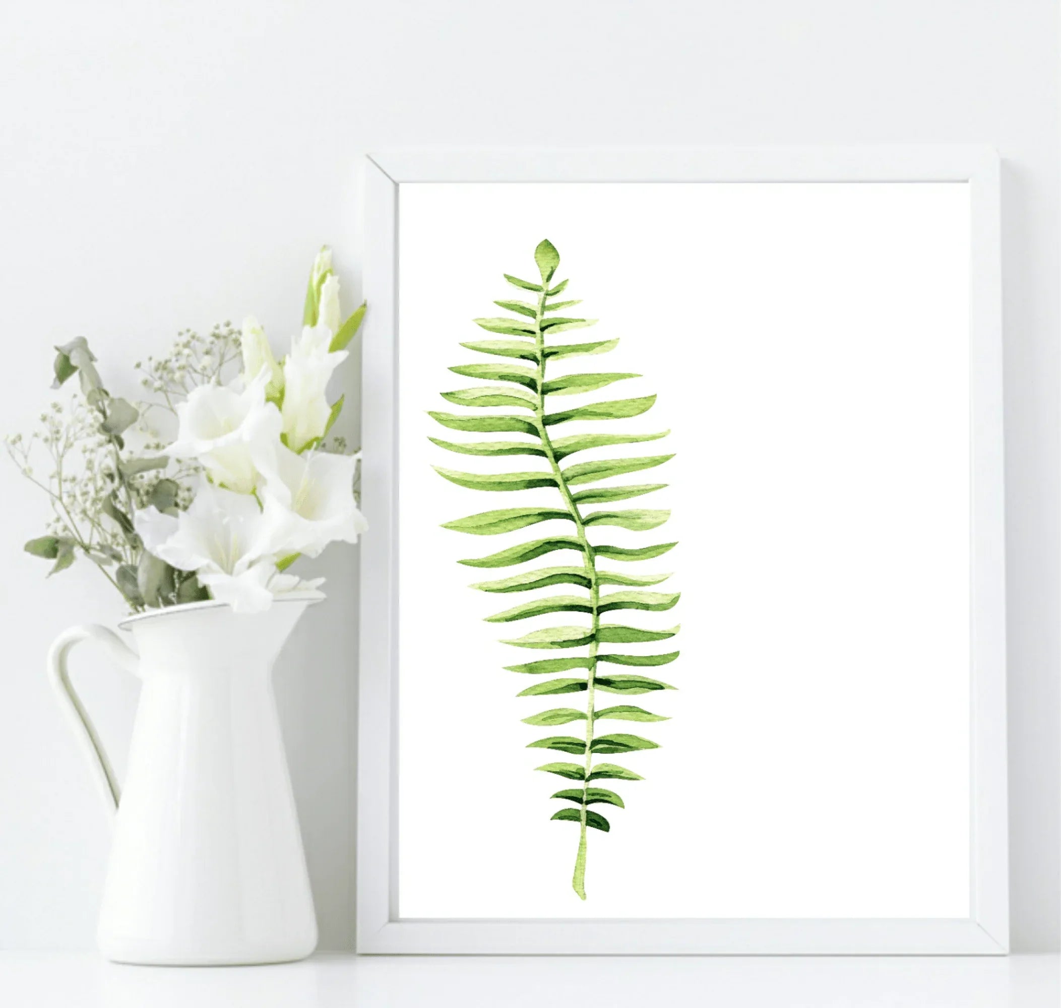 Botanical Leaf Print | Collection Of Watercolour Leaves Wall Art - Larosier Prints