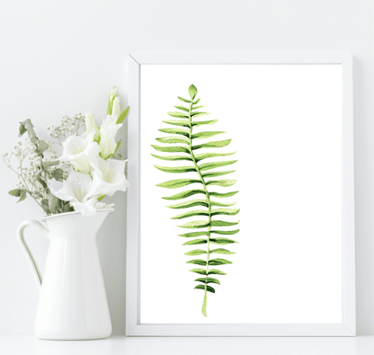 Botanical Leaf Print | Collection Of Watercolour Leaves Wall Art