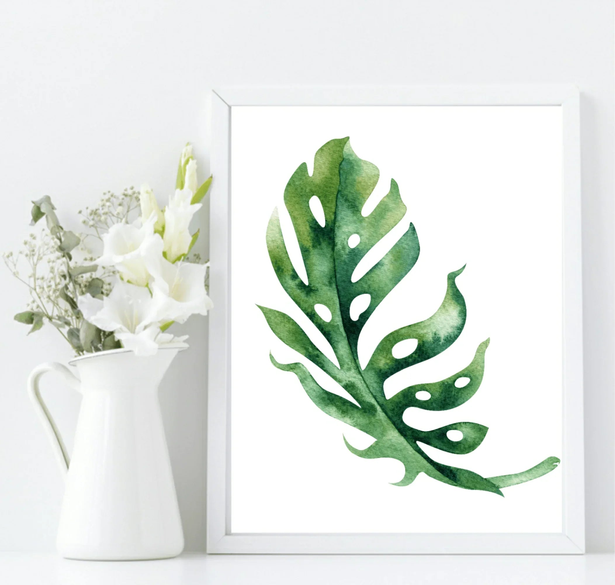 Botanical Leaf Print | Collection Of Watercolour Leaves Wall Art - Larosier Prints
