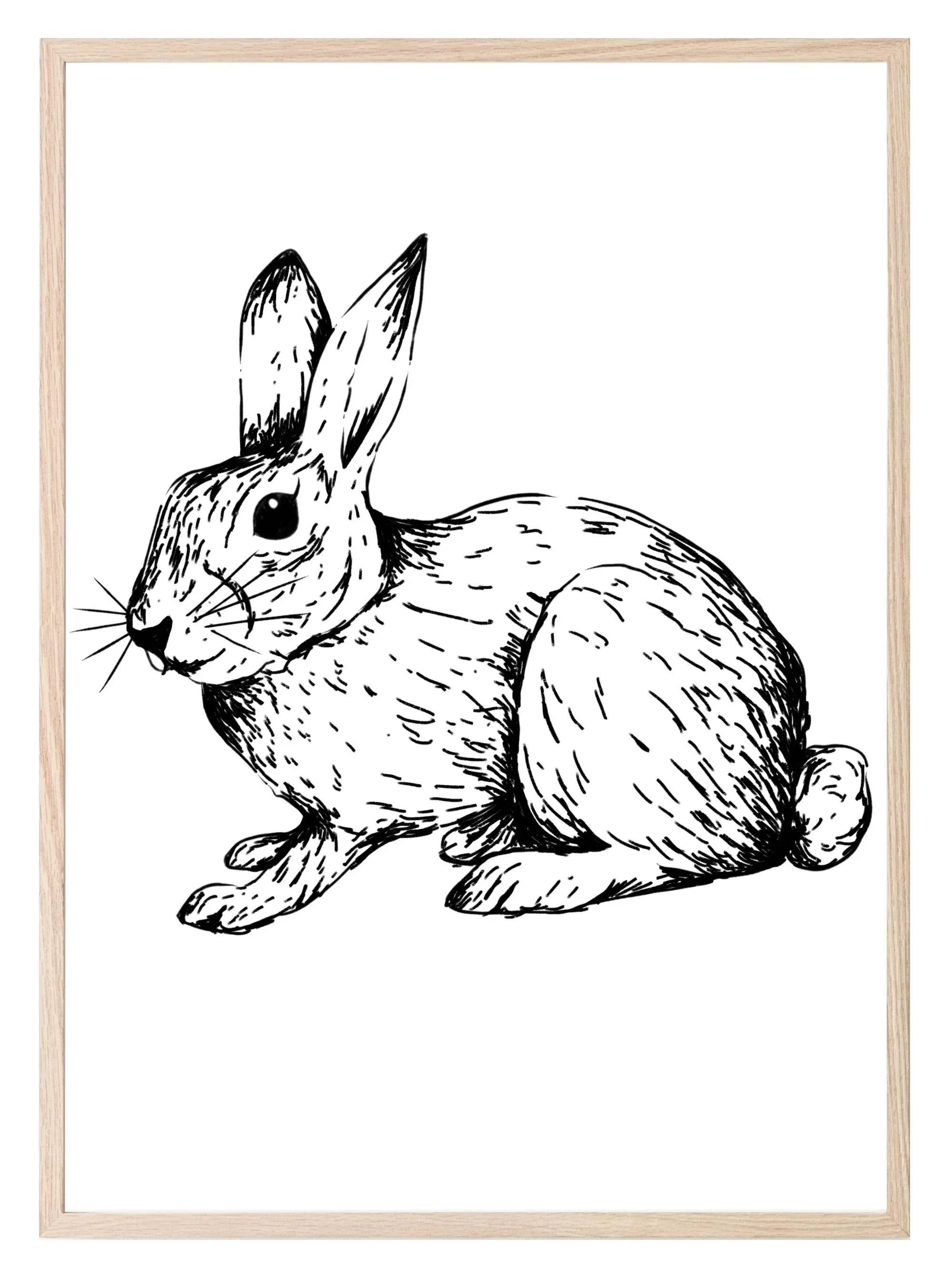 Woodland Animals Floral Crown (Or Without) Prints | Kids Wall Art - Larosier Prints