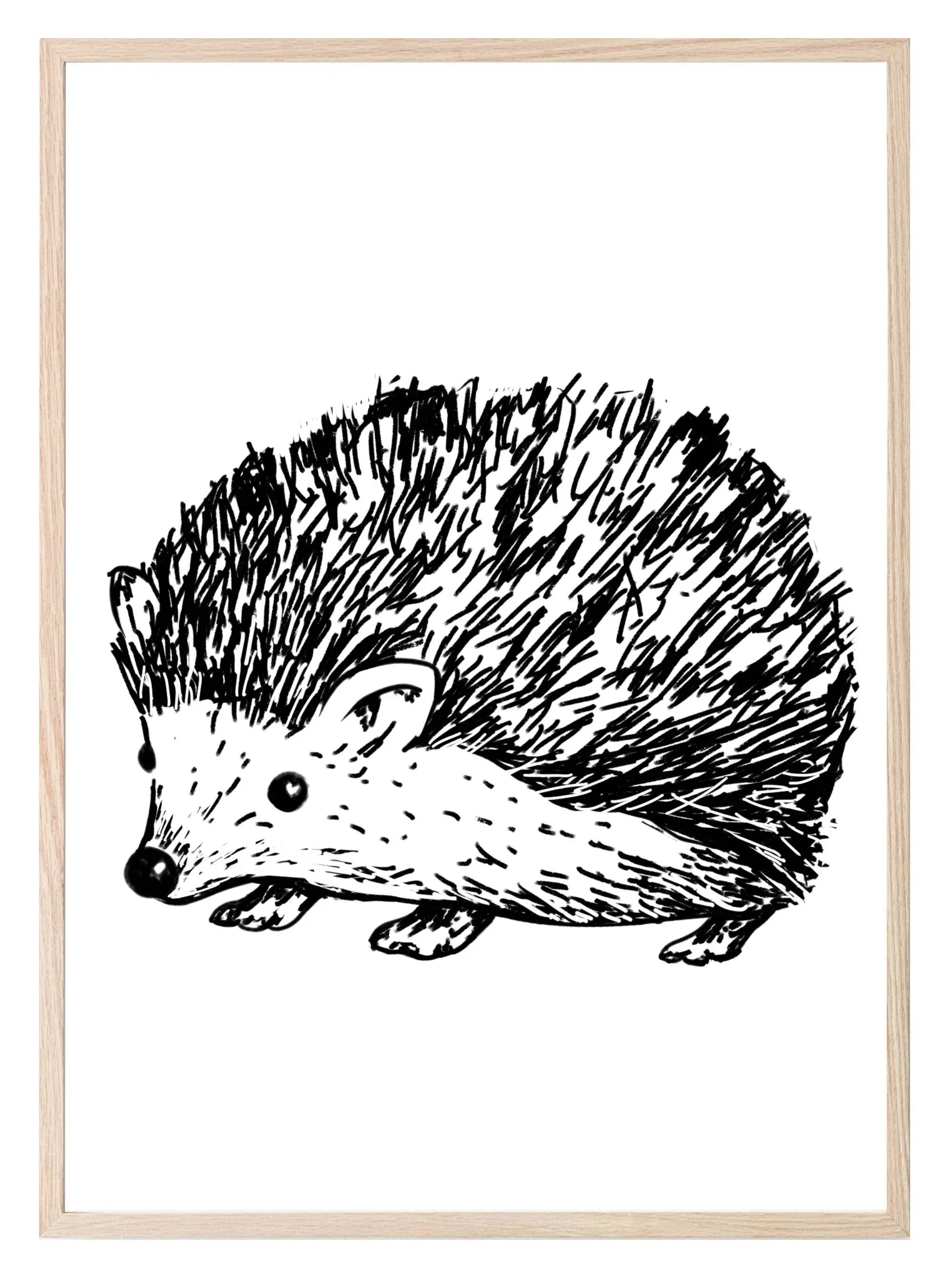 Woodland Animals Floral Crown (Or Without) Prints | Kids Wall Art - Larosier Prints