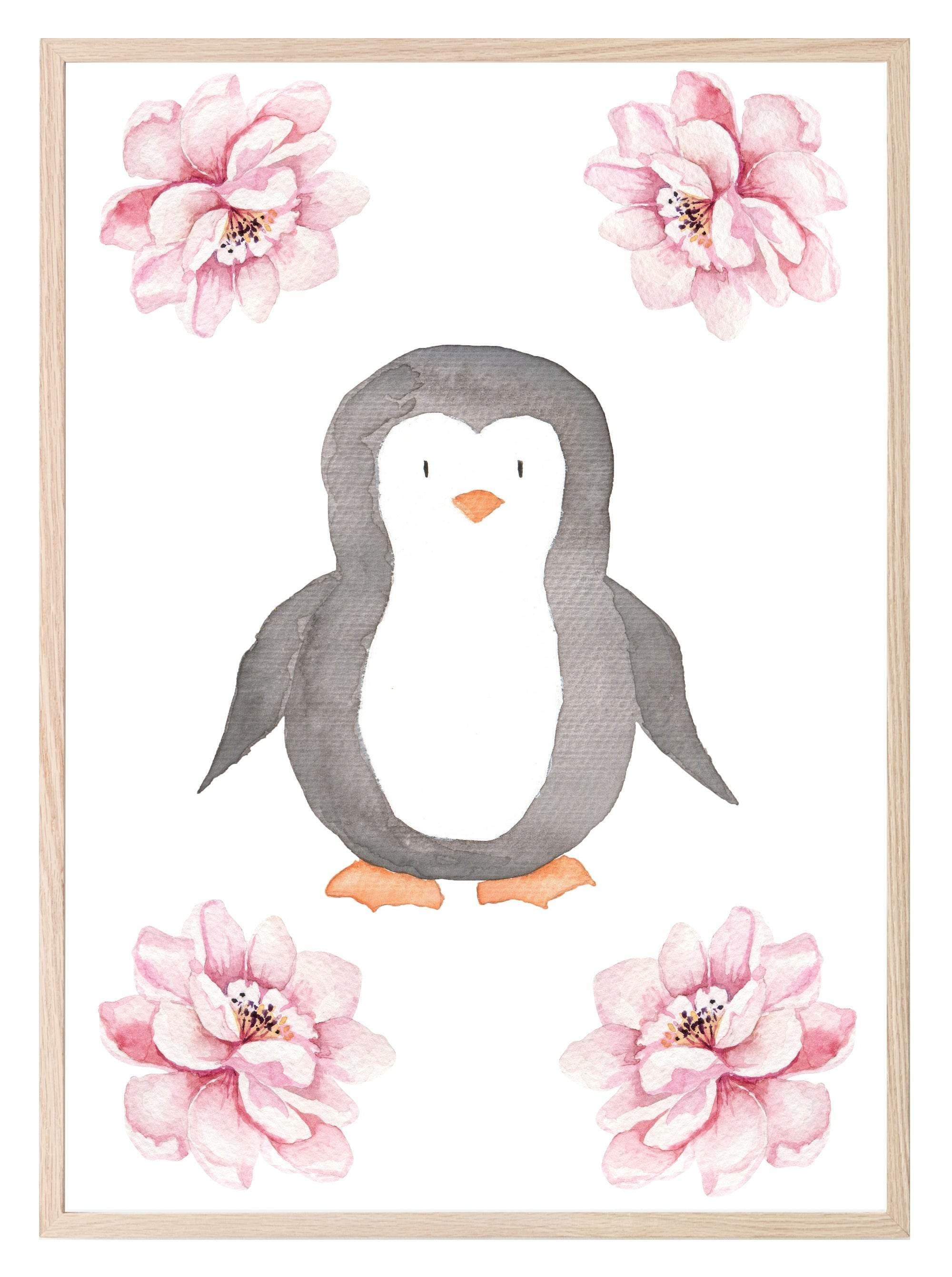 Cute Animals & Floral Print | Kids Wall Art - Larosier Prints