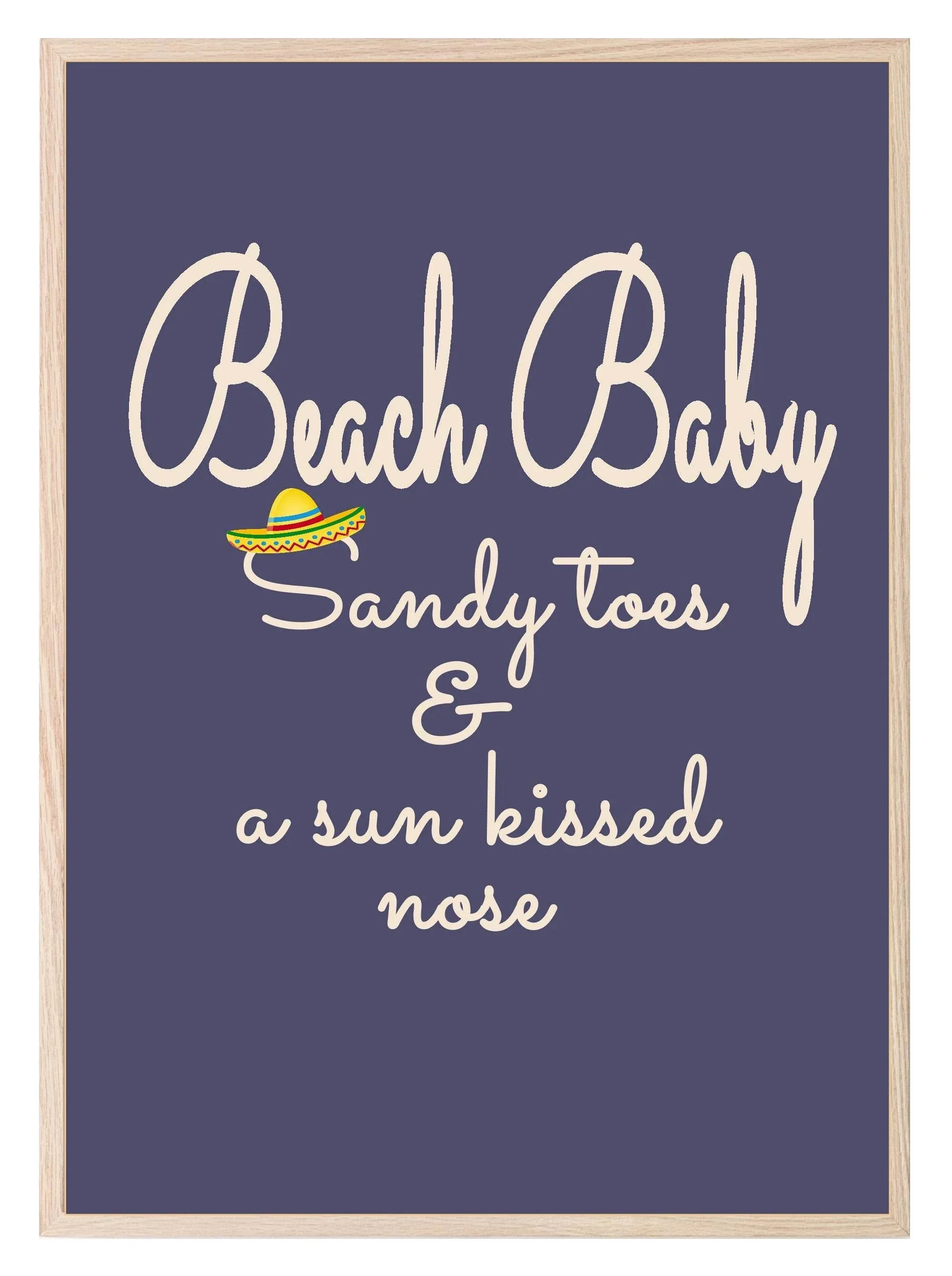Beach Baby Print | Various Colour Options - Larosier Prints