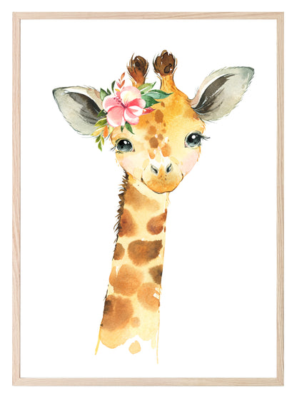 Collection Of Personalised Sweet Animals Prints | Kids Wall Art