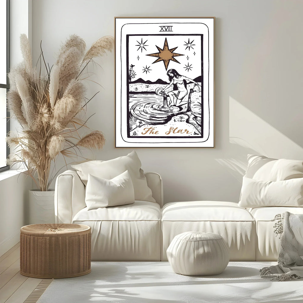 The Star Tarot Card Print | The Major Arcana | Celestial Wall Art - Larosier Prints