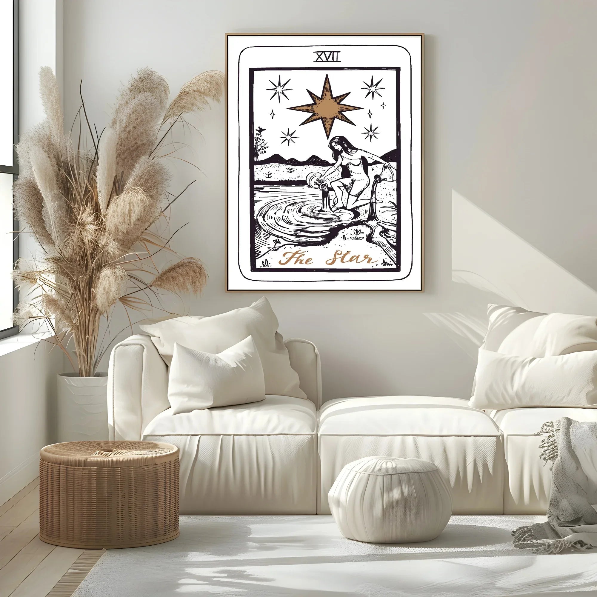 The Star Tarot Card Print | The Major Arcana | Celestial Wall Art - Larosier Prints