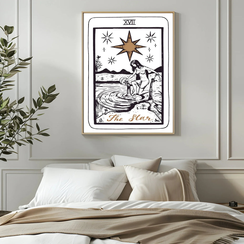 The Star Tarot Card Print | The Major Arcana | Celestial Wall Art - Larosier Prints