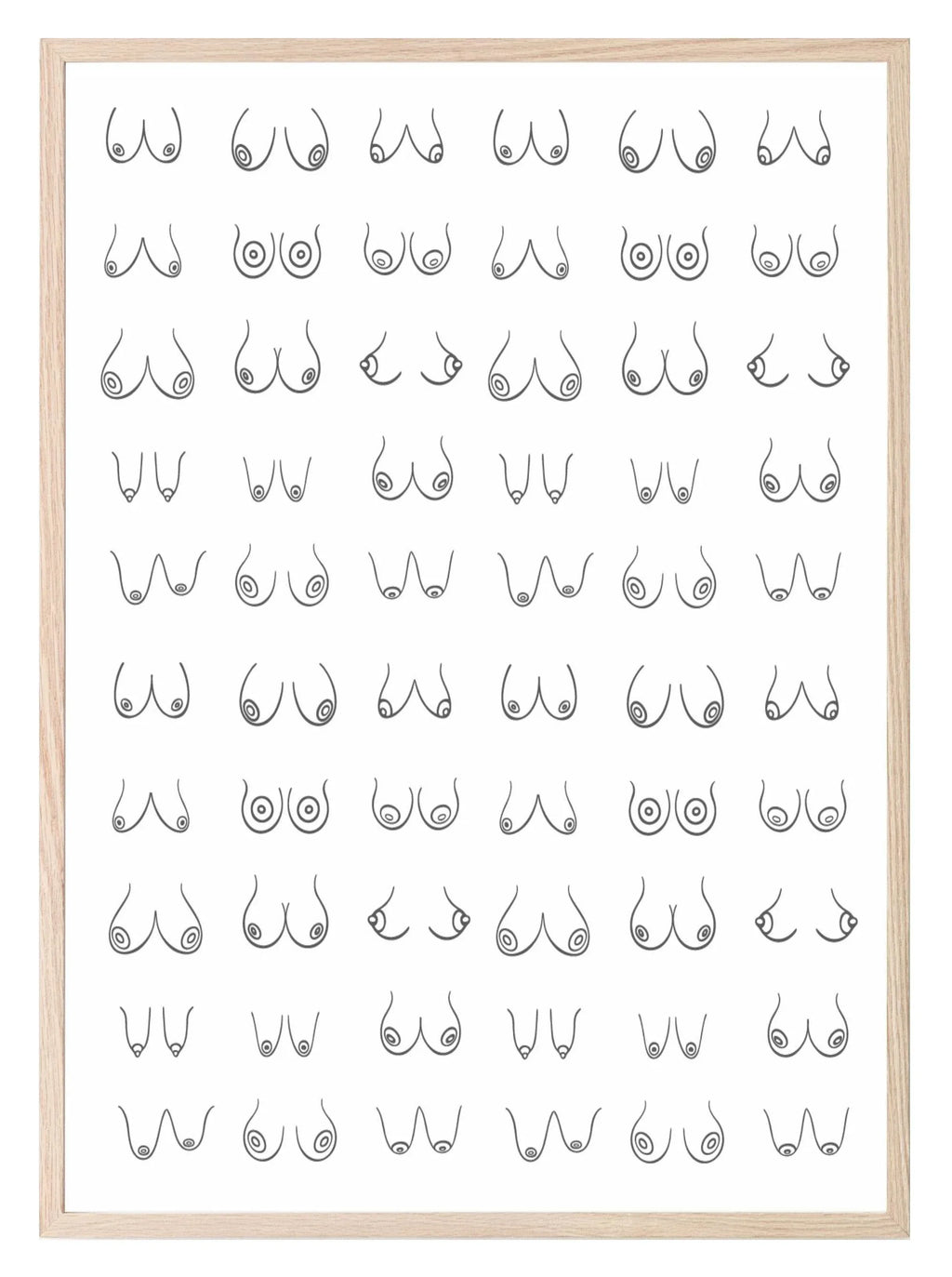 Boobs Print | Inspirational Wall Art For Women - Larosier Prints