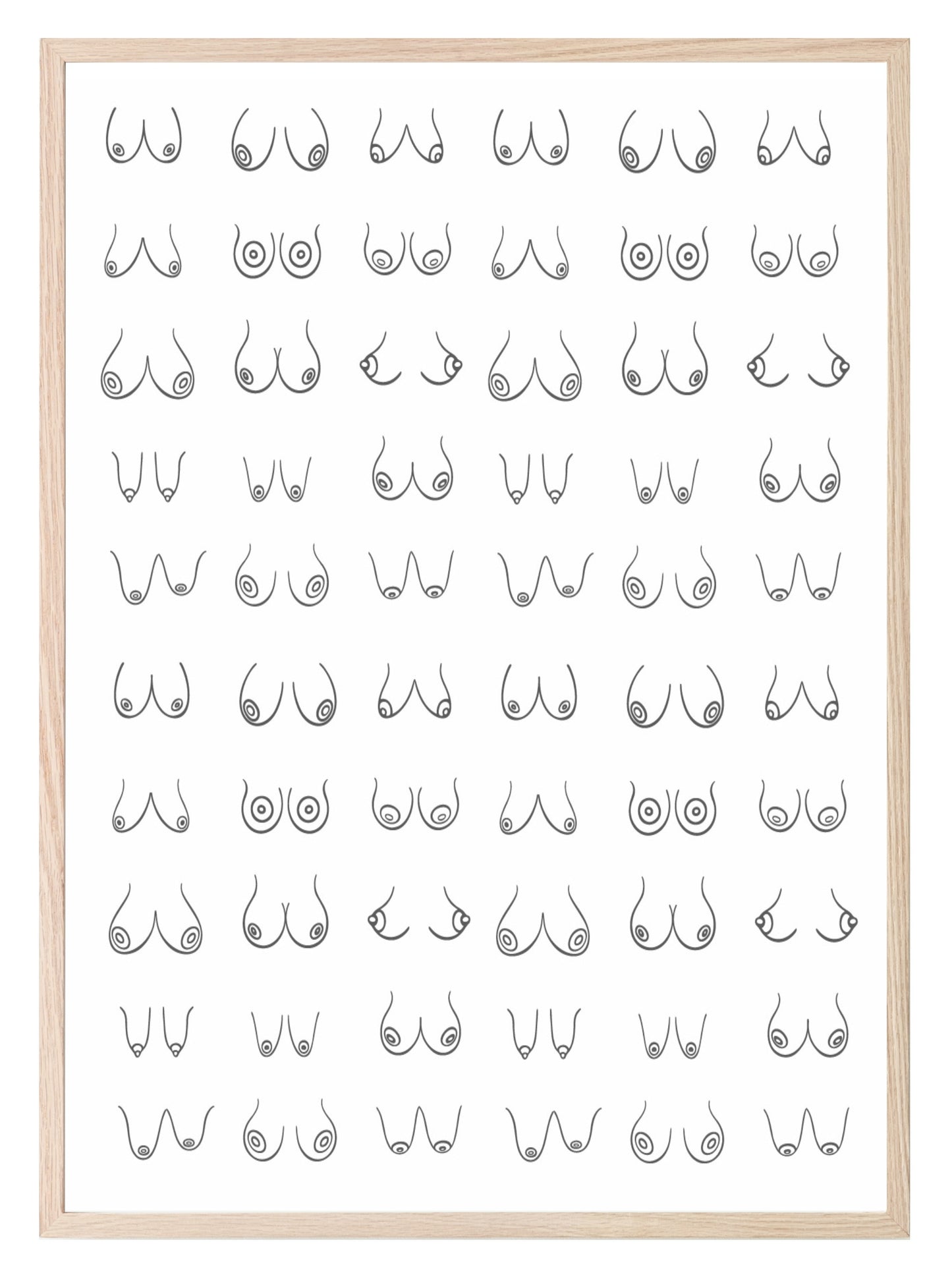 Boobs Print | Inspirational Wall Art For Women