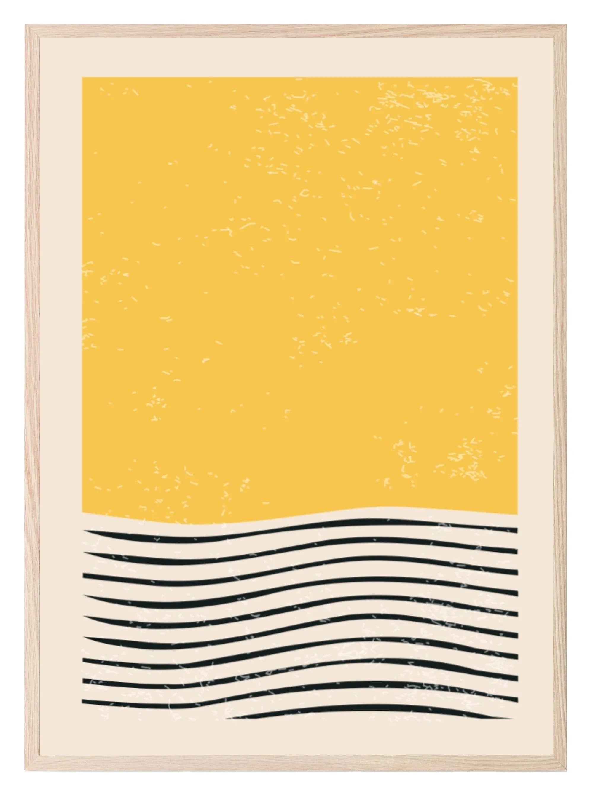 Set Of 4 Abstract Geometric Prints | Bright Modern Wall Art - Larosier Prints