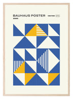 Set Of 4 Bright Bauhaus Inspired Prints | Modern Wall Art - Larosier Prints