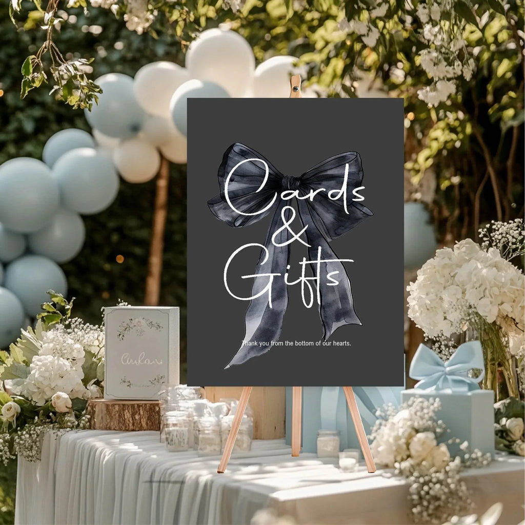 Gothic Cards & Gifts Baby Shower Party Sign - Larosier Prints
