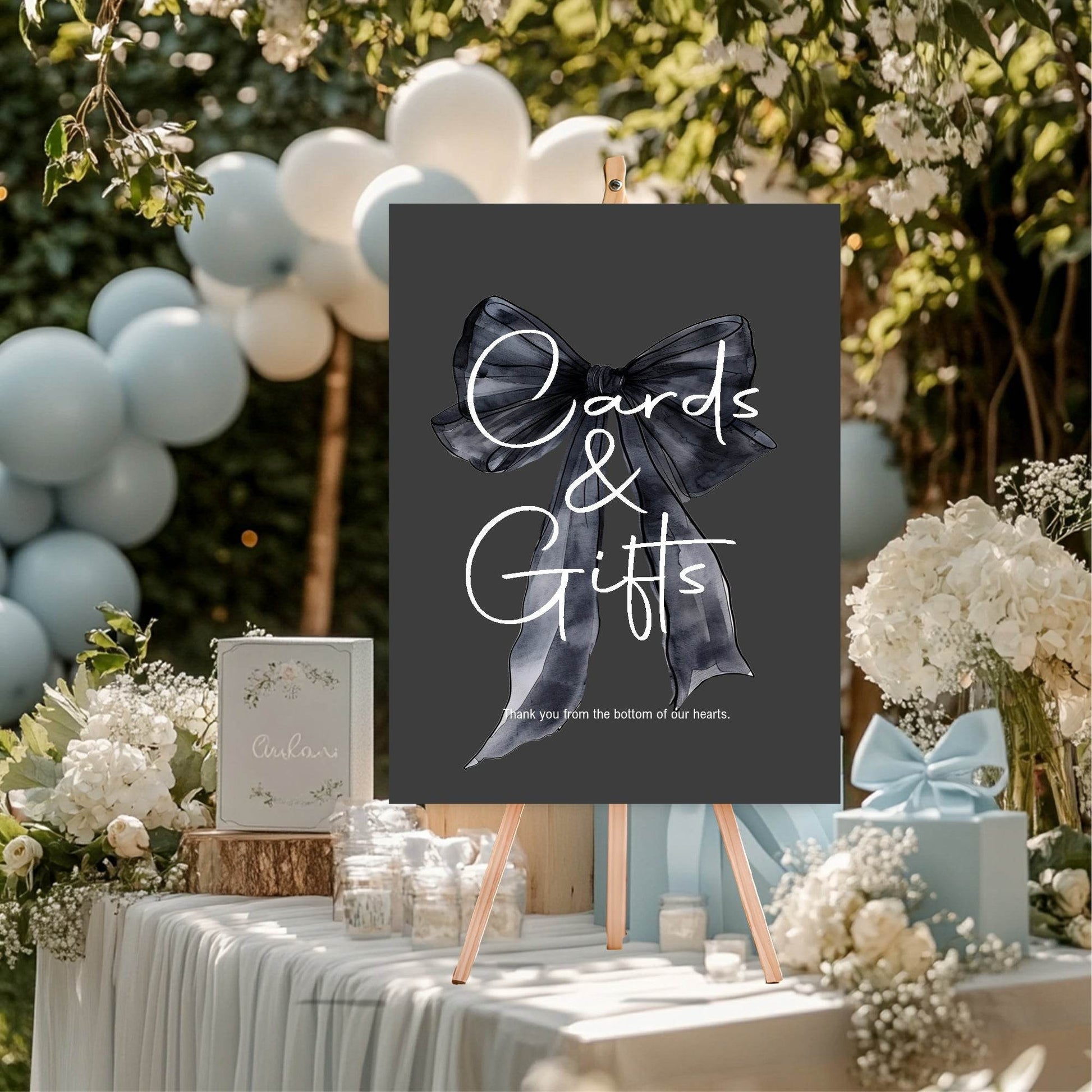 Gothic Cards & Gifts Baby Shower Party Sign