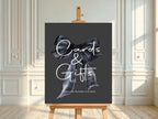 Gothic Cards & Gifts Baby Shower Party Sign - Larosier Prints