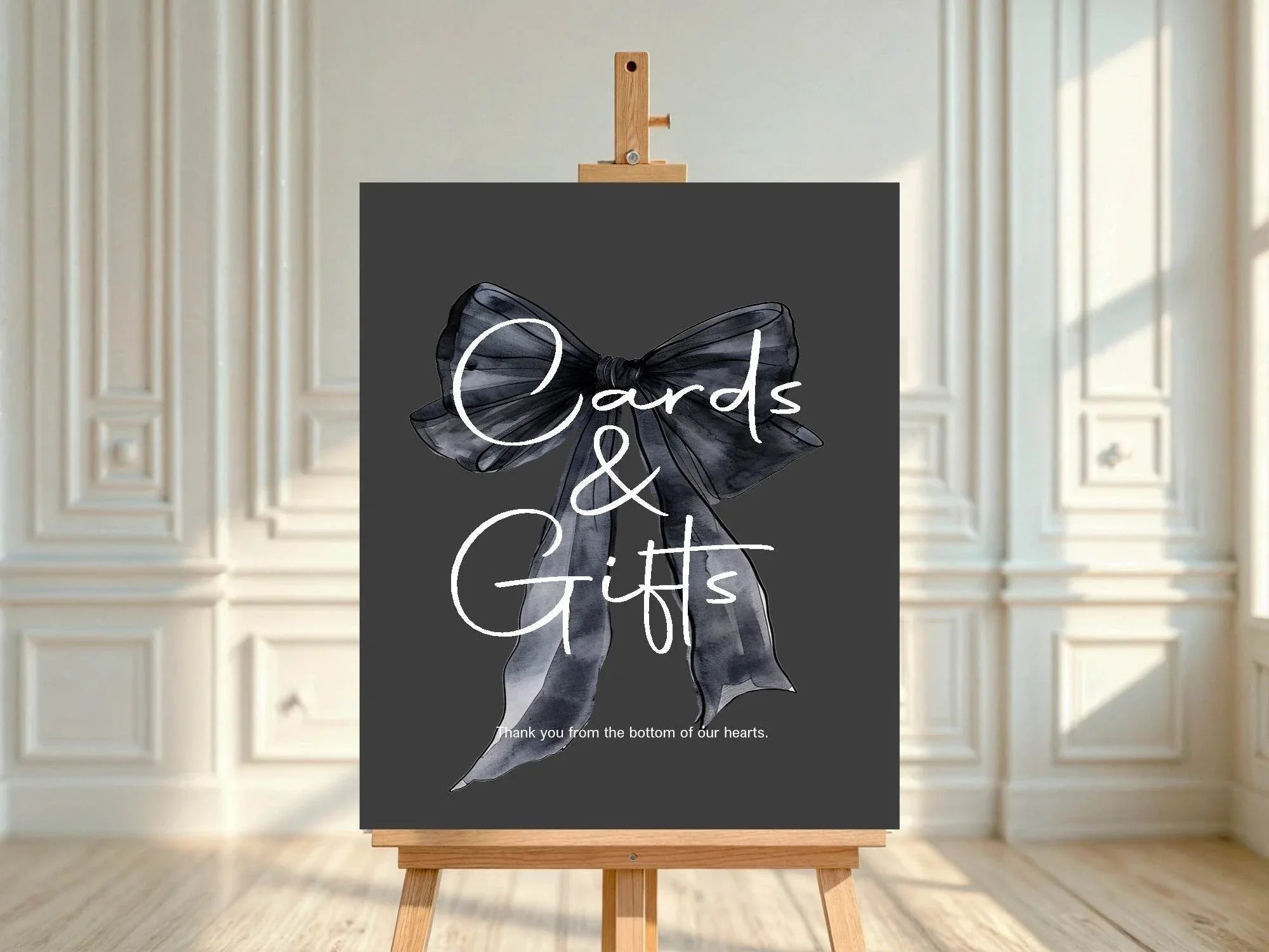 Gothic Cards & Gifts Baby Shower Party Sign - Larosier Prints