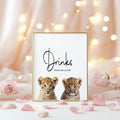 Wild One Drinks Birthday Party Sign - Larosier Prints