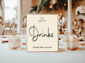 Hello Age Drinks Birthday Party Sign - Larosier Prints