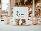 Wild One Drinks Birthday Party Sign - Larosier Prints