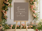 Earth Favours Wedding Party Sign - Larosier Prints