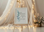 Eucalyptus Favours Wedding Party Sign - Larosier Prints