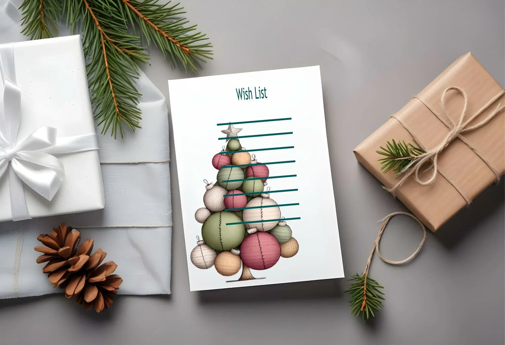 Christmas Tree Letter to Santa Kit inc Personalised Forever Print - Larosier Prints