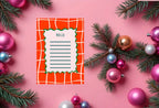 Christmas Red Check Letter to Santa Kit inc Personalised Forever Print - Larosier Prints