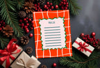 Christmas Red Check Letter to Santa Kit inc Personalised Forever Print - Larosier Prints