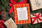 Christmas Red Check Letter to Santa Kit inc Personalised Forever Print - Larosier Prints