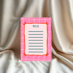 Christmas Pink Check Letter to Santa Kit inc Personalised Forever Print - Larosier Prints
