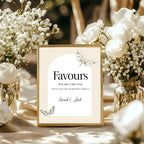 Moth wedding favours sign