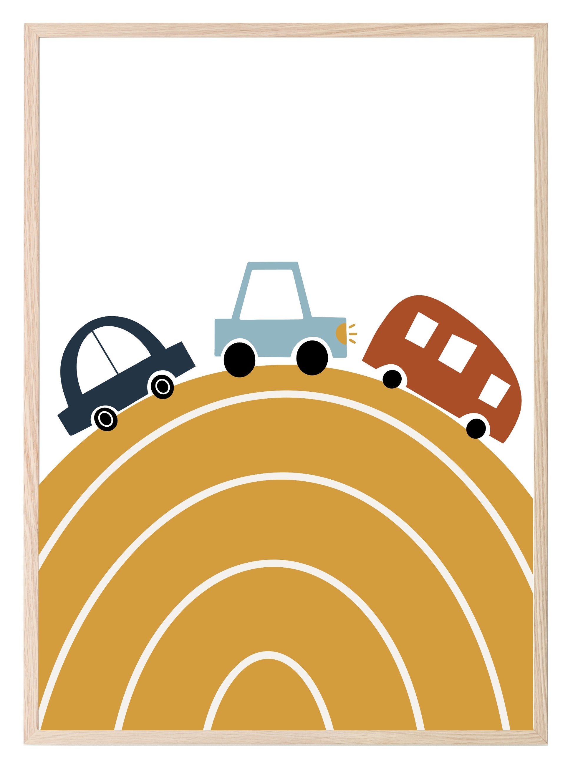 Little Drivers Transport Club Prints | Boys Nursery Wall Art