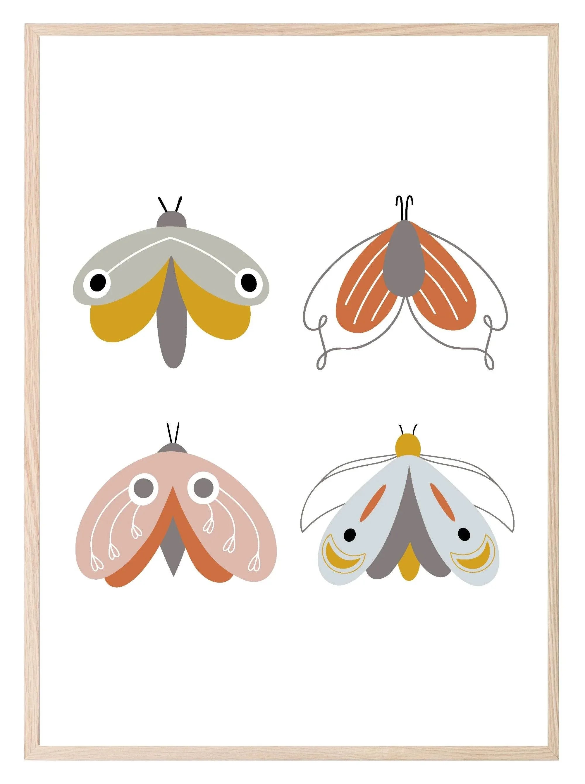 Collection Of Modern Kids Abstract Prints | Nursery Wall Art - Larosier Prints