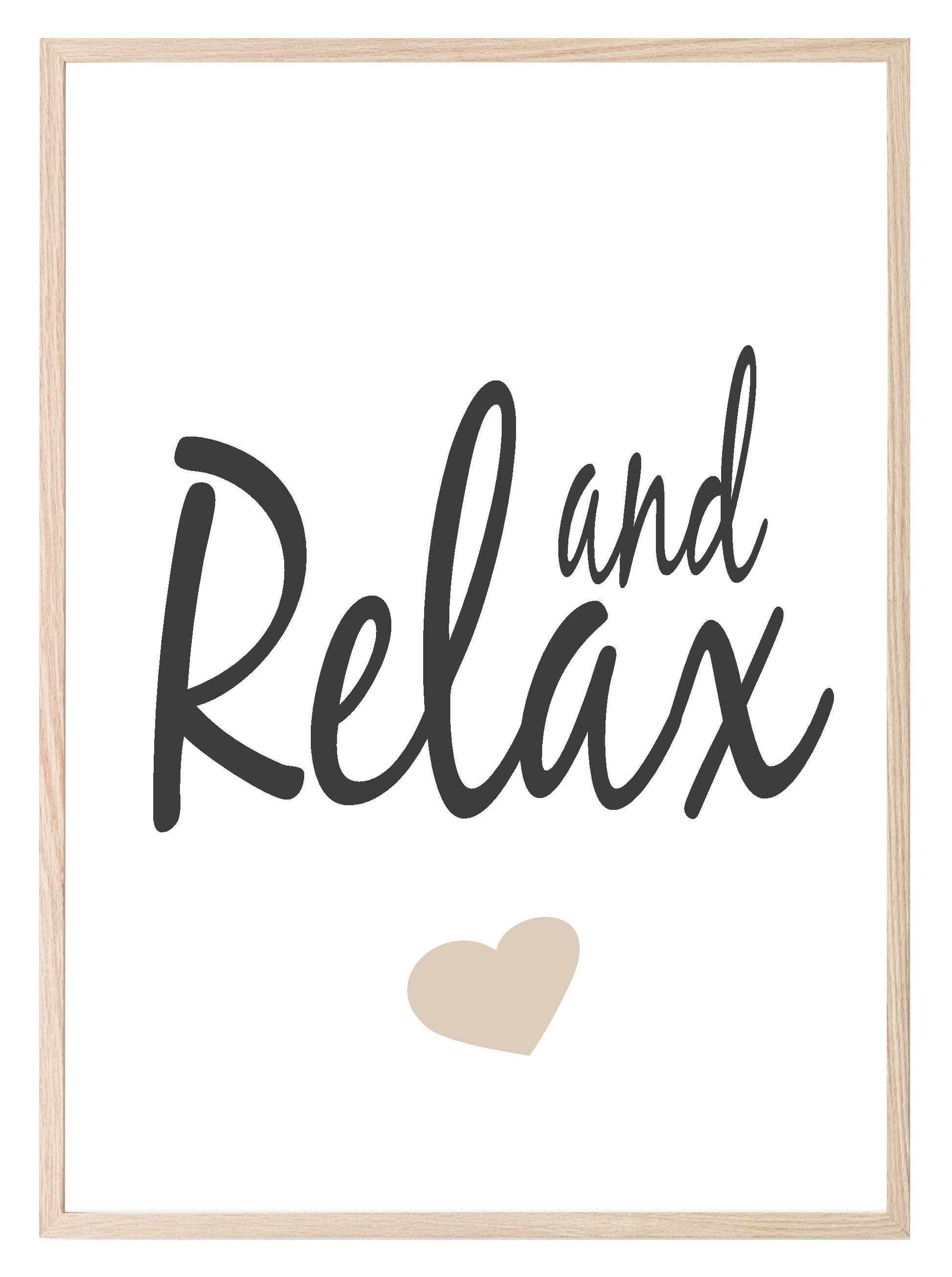 And Relax Print | Bedroom & Bathroom Wall Art