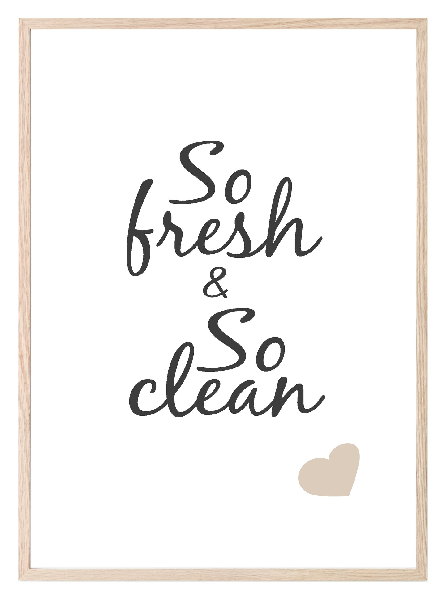 So Fresh & So Clean Print | Fun Bathroom Wall Art